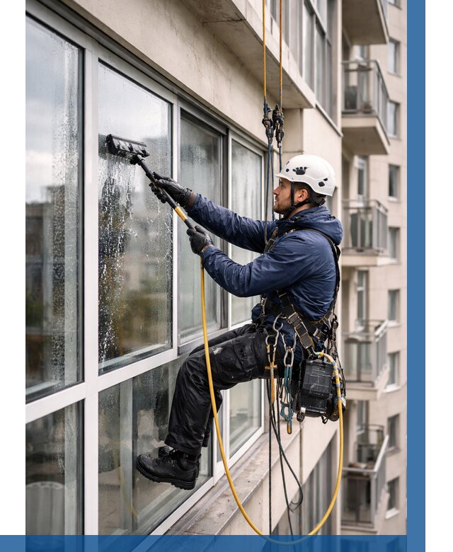 Мойка балконного остекления в Чернушке от 3555 р. | ВЫСОТНИК-Чрш