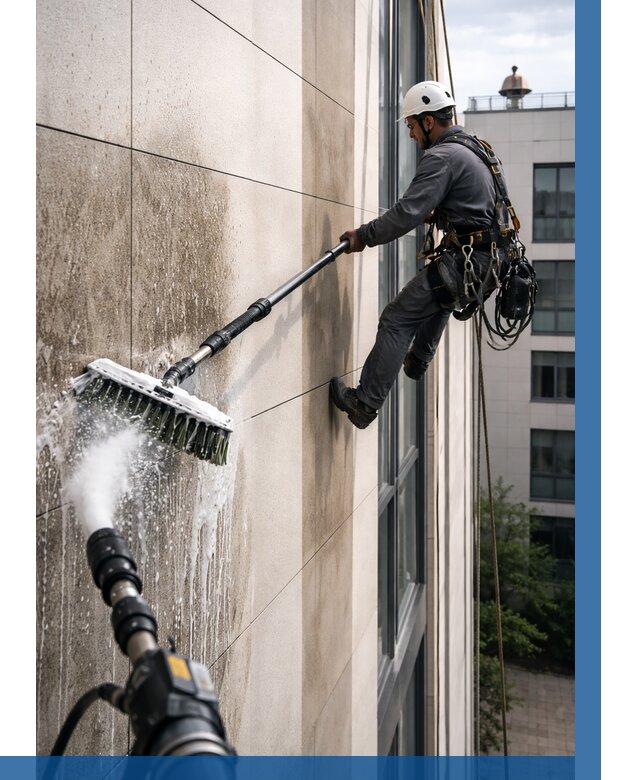 Мойка фасада из керамогранита в Чернушке от 305 р. | ВЫСОТНИК-Чрш