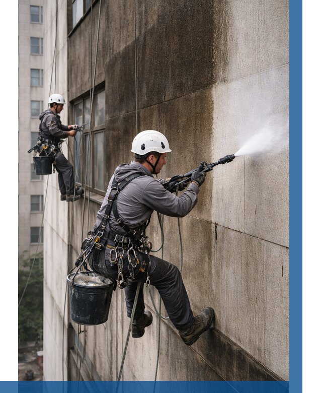 Очистка фасада от копоти в Чернушке от 254 р. | ВЫСОТНИК-Чрш