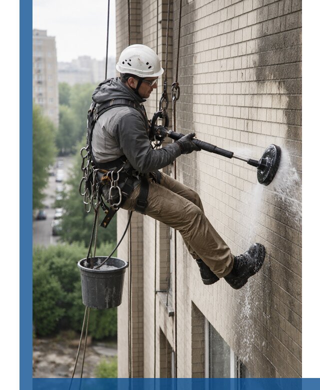 Очистка фасада от копоти в Чернушке профессионально и безопасно