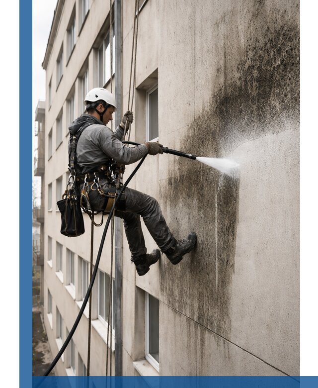 Профессиональная очистка фасадов от плесени в Чернушке