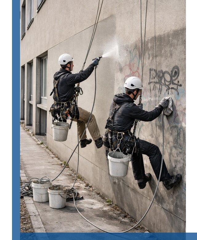 Антиграффити покрытие фасада с защитой от надписей в Чернушке