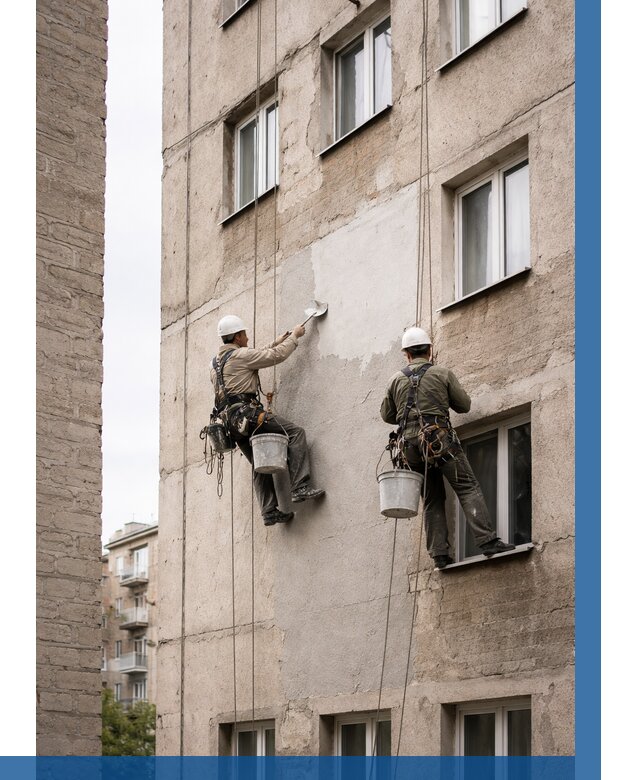 Косметический ремонт фасада в Чернушке от 1117 р. | ВЫСОТНИК-Чрш