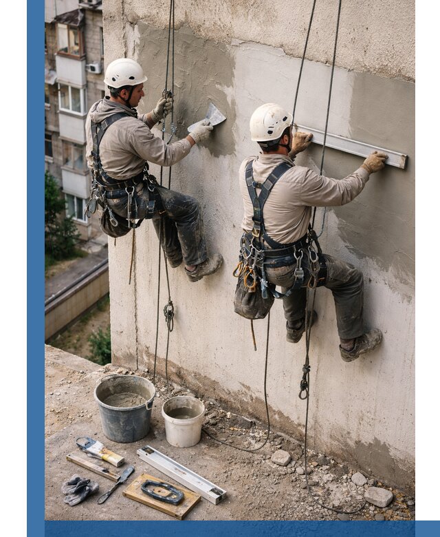 Комплексный ремонт штукатурного фасада с гарантией в Чернушке