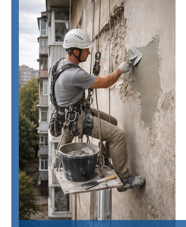 Восстановление фасадной штукатурки в Чернушке с гарантией качества