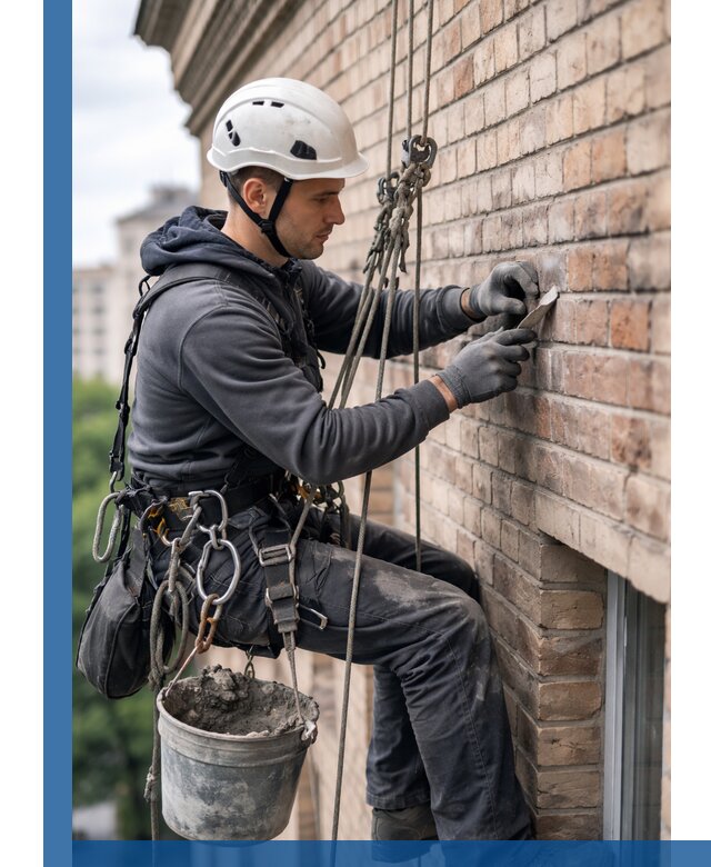 Качественный ремонт кирпичной кладки фасада в Чернушке с гарантией