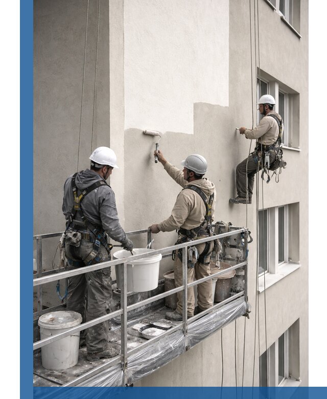 Покраска оштукатуренного фасада в Чернушке под ключ с гарантией