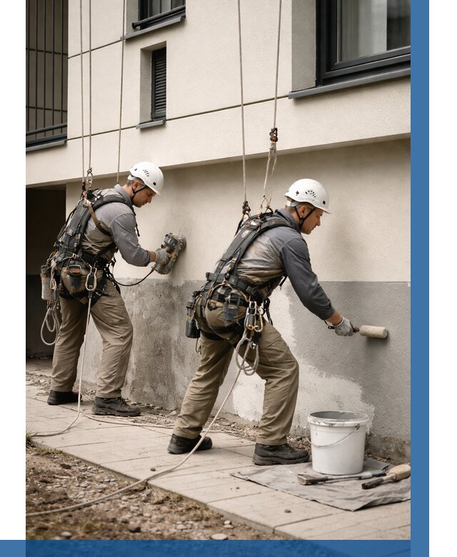 Окраска цоколя здания в Чернушке от 457 р. под ключ | ВЫСОТНИК-Чрш