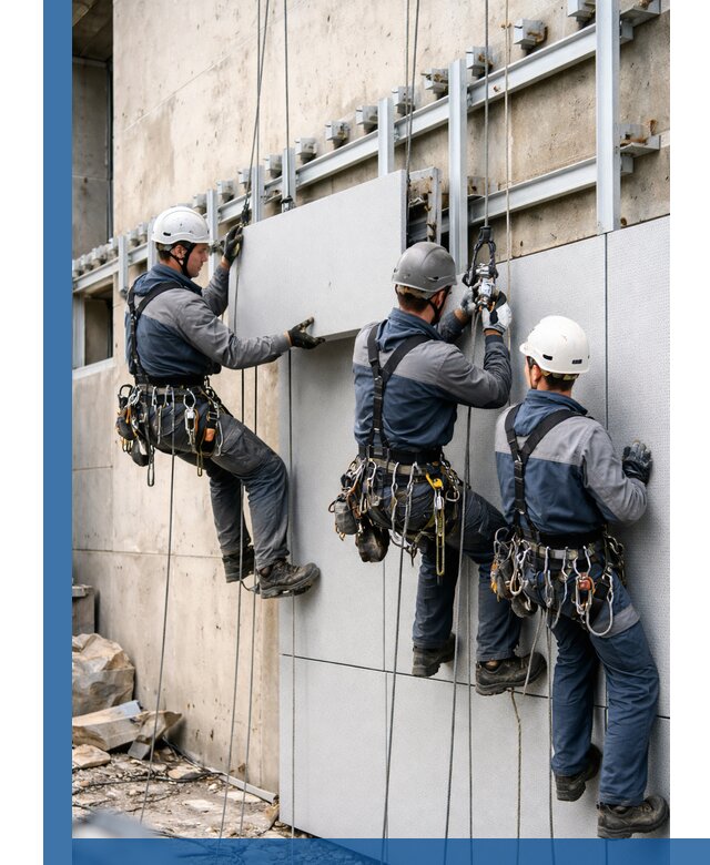 Монтаж вентилируемого фасада в Чернушке под ключ с гарантией качества