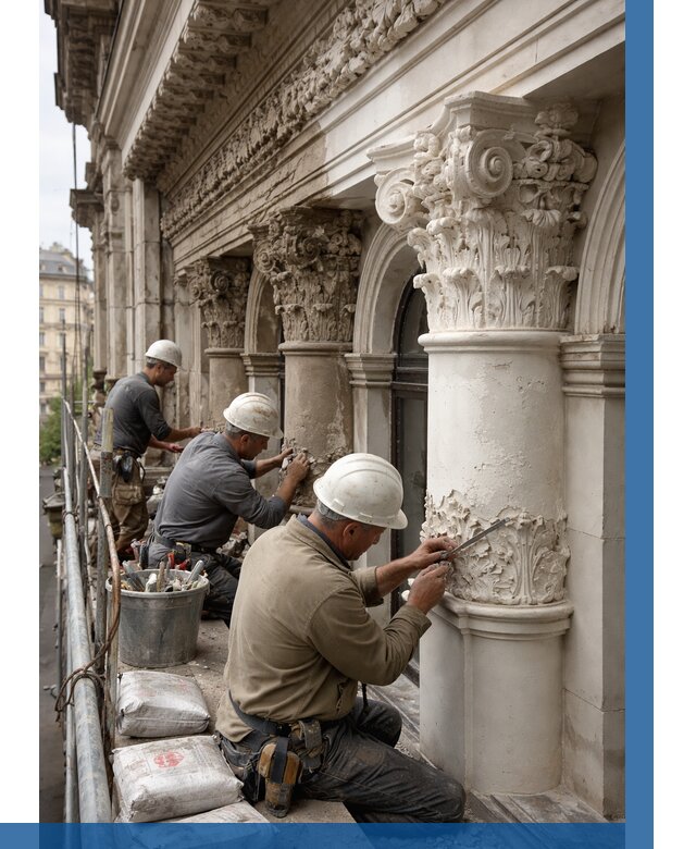 Реставрация фасадной лепнины в Чернушке от 2539 р. | ВЫСОТНИК-Чрш