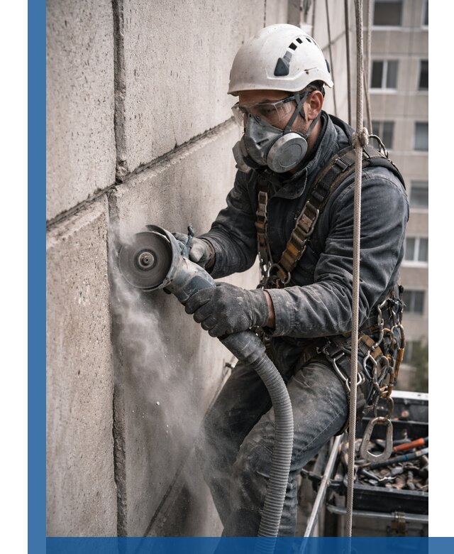 Штробление межпанельных швов в Чернушке качественно и быстро