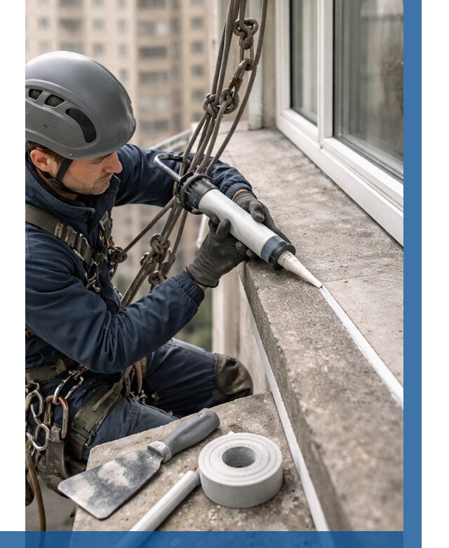 Герметизация балконного козырька в Чернушке от 4570 р. | ВЫСОТНИК-Чрш