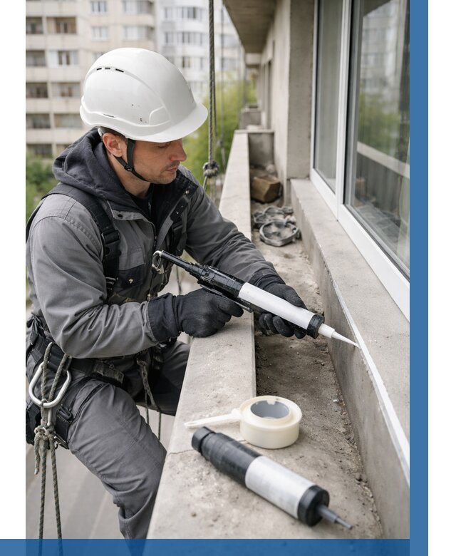 Герметизация швов лоджии в Чернушке от 4570 р. | ВЫСОТНИК-Чрш