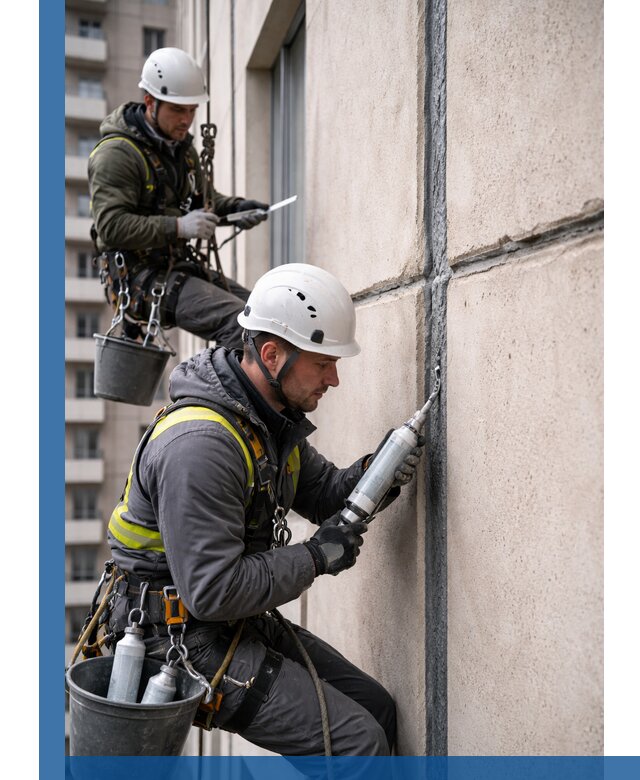 Герметизация деформационных швов фасада в Чернушке качественно