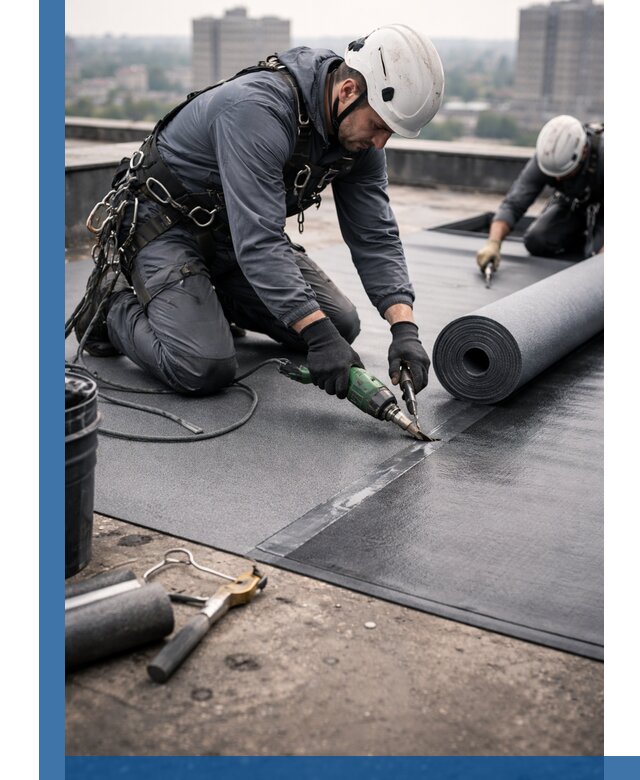 Ремонт мягкой кровли в Чернушке с выездом промальпинистов