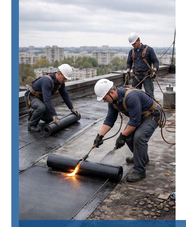 Ремонт наплавляемой кровли в Чернушке качественно и надежно