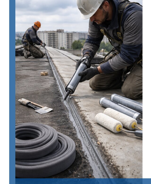 Герметизация швов кровли в Чернушке с гарантией герметичности