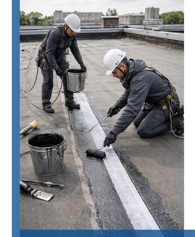 Гидроизоляция кровли мастикой в Чернушке надежная защита