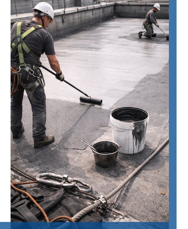 Гидроизоляция кровли жидкой резиной в Чернушке от 508 р. | ВЫСОТНИК-Чрш