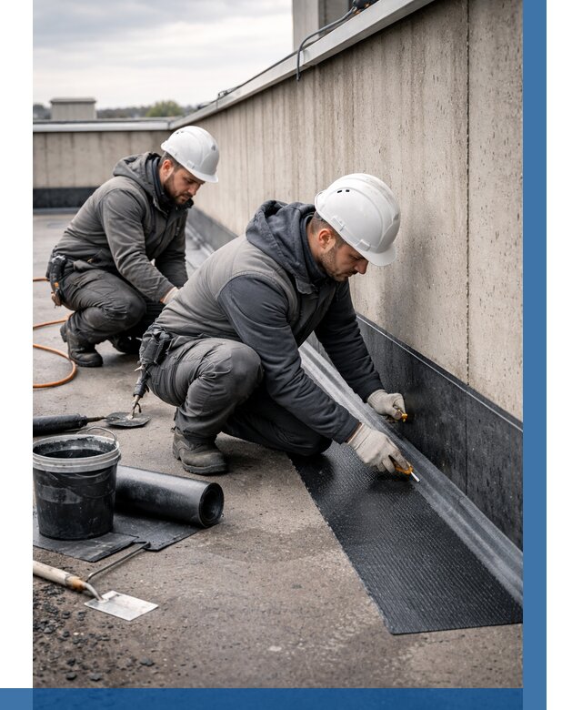 Гидроизоляция примыканий на кровле в Чернушке от 914 р. | ВЫСОТНИК-Чрш