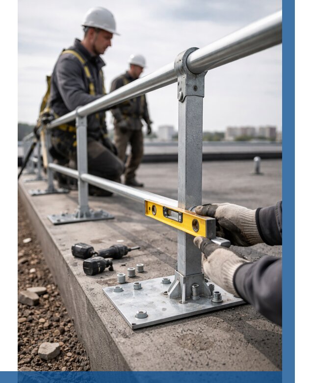 Монтаж кровельного ограждения в Чернушке от 1219 р. | ВЫСОТНИК-Чрш