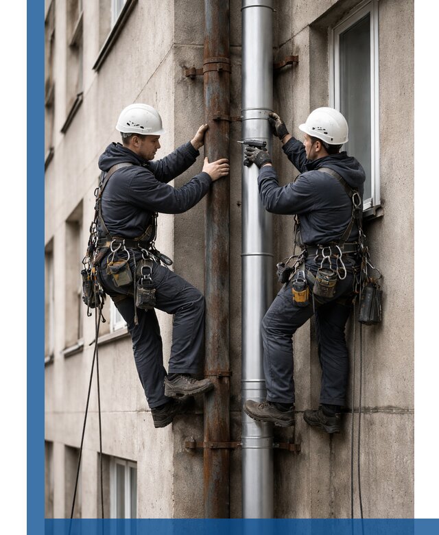 Замена водосточных труб в Чернушке: монтаж и демонтаж под ключ