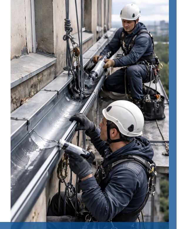 Ремонт водосточных желобов в Чернушке от 6601 р. | ВЫСОТНИК-Чрш