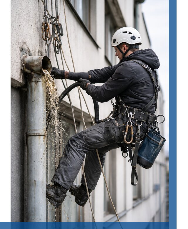 Прочистка водосточных труб в Чернушке от 3555 р. | ВЫСОТНИК-Чрш