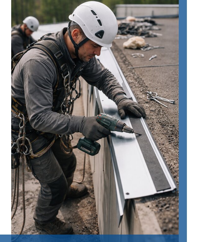 Монтаж капельника на кровле в Чернушке от 305 р. | ВЫСОТНИК-Чрш