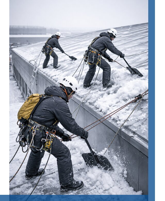 Очистка навесов от снега в Чернушке от 4570 р. | ВЫСОТНИК-Чрш