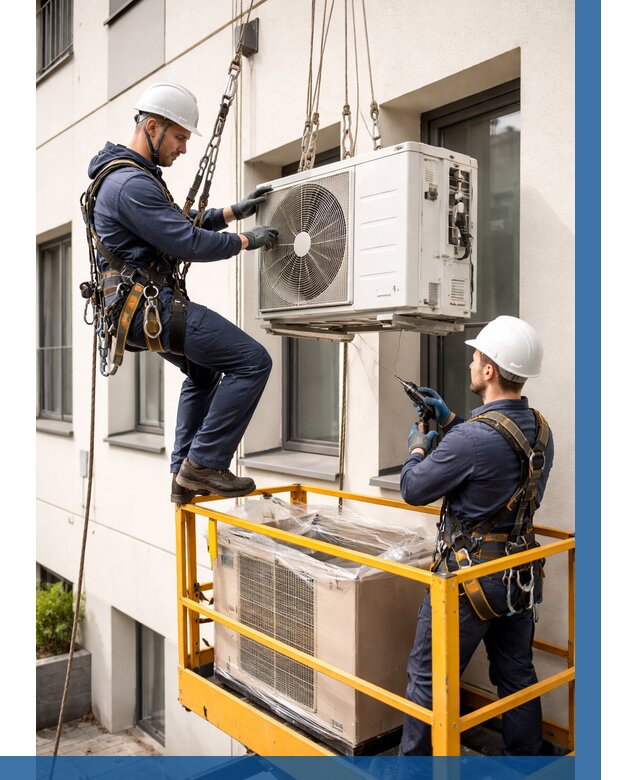 Демонтаж внешнего блока кондиционера в Чернушке от 3555 р. | ВЫСОТНИК-Чрш