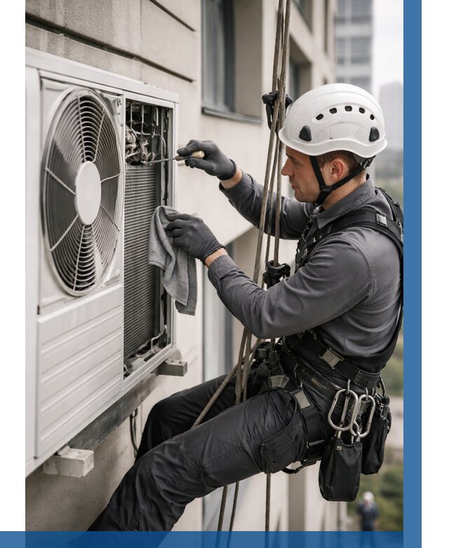 Обслуживание внешнего блока кондиционера в Чернушке от 2742 р.ВЫСОТНИК-Чрш