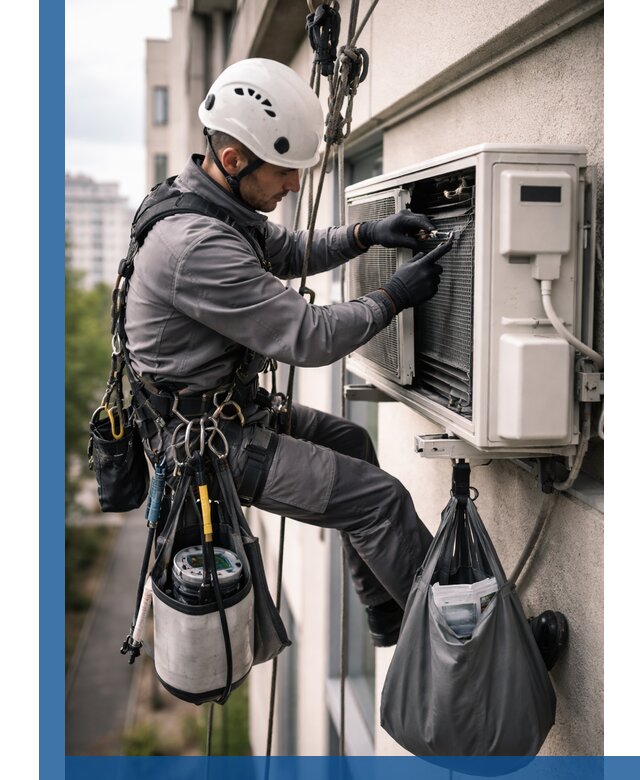 Обслуживание внешнего блока кондиционера в Чернушке профессионально