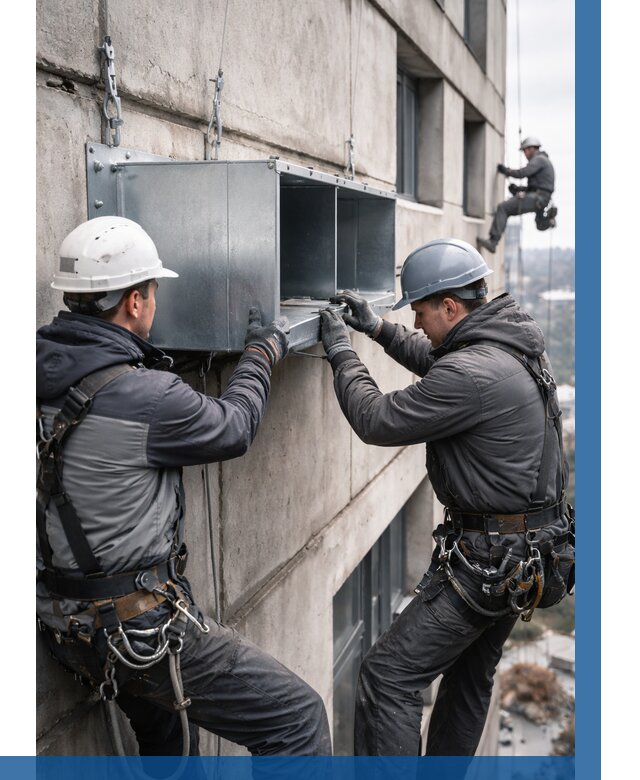 Монтаж вентиляционных коробов в Чернушке от 3047 р. | ВЫСОТНИК-Чрш