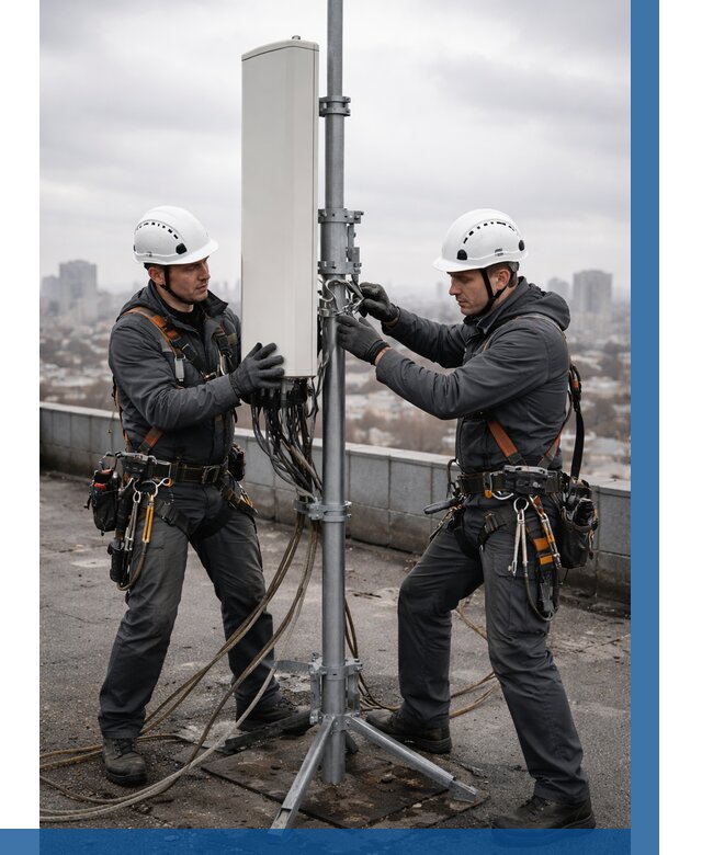 Монтаж антенн связи на крыше в Чернушке от 8633 р. | ВЫСОТНИК-Чрш