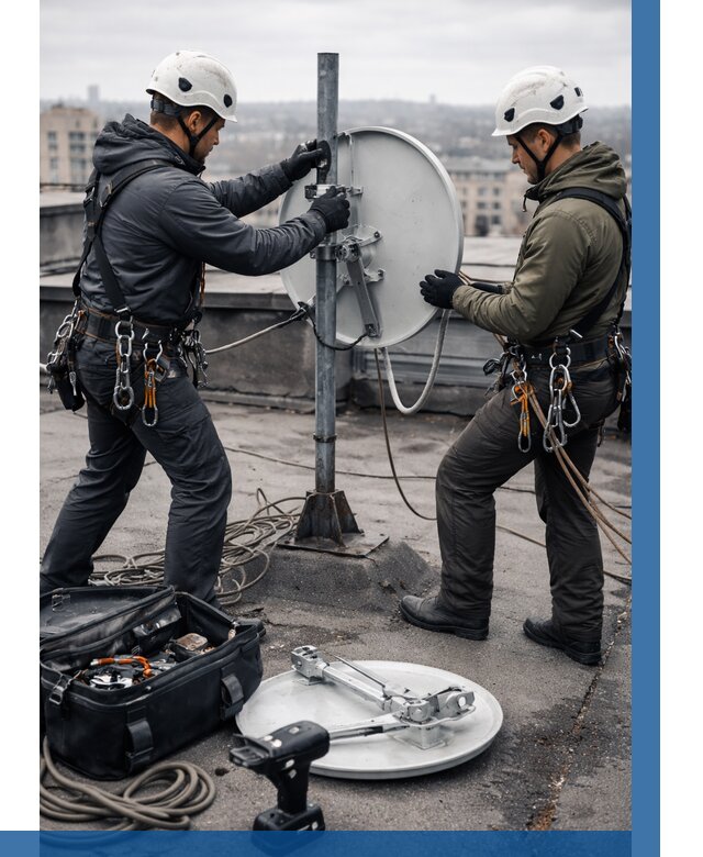 Демонтаж антенн на крыше в Чернушке от 4570 р. | ВЫСОТНИК-Чрш