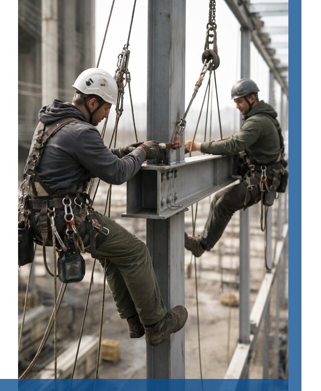 Монтаж металлоконструкций на высоте в Чернушке от 3555 р. | ВЫСОТНИК-Чрш