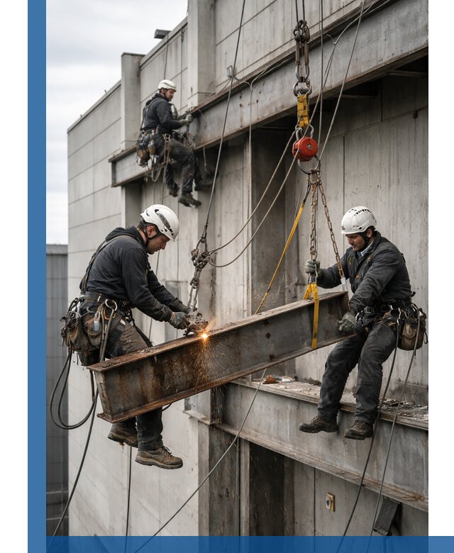 Демонтаж металлоконструкций на высоте в Чернушке под ключ