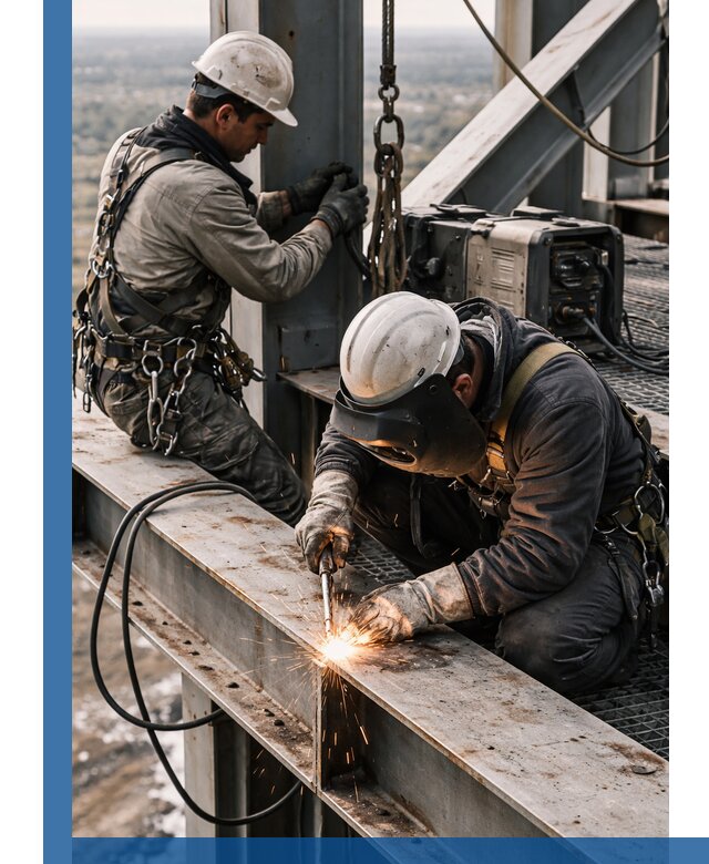 Высотные сварочные работы в Чернушке для промышленных объектов