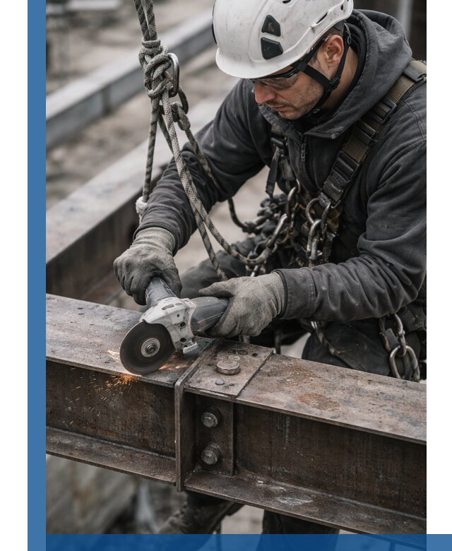 Резка металла на высоте в Чернушке для зданий и конструкций