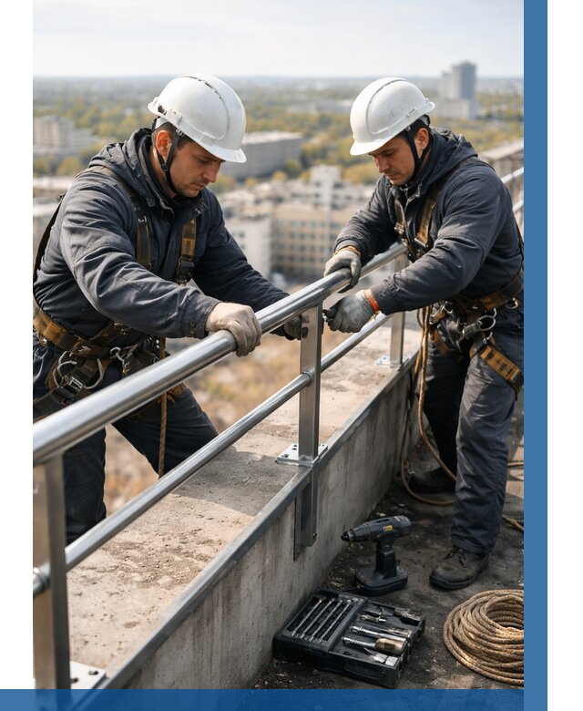 Монтаж перил на высоте в Чернушке от 2539 р. | ВЫСОТНИК-Чрш