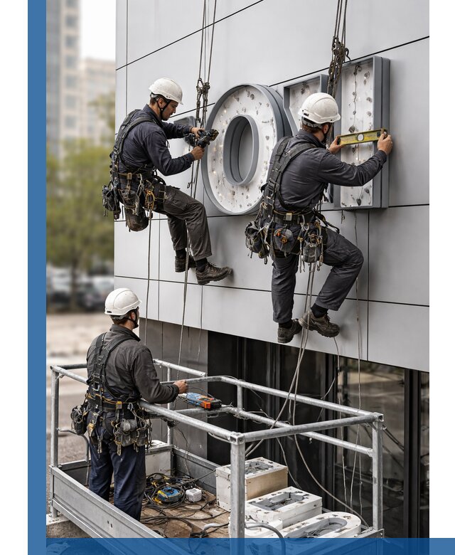 Профессиональный монтаж световых букв в Чернушке под ключ