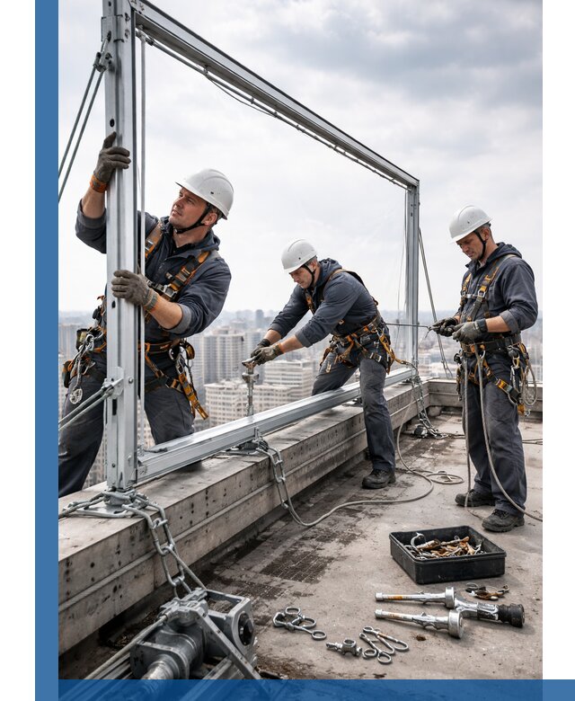 Монтаж крышных рекламных конструкций под ключ в Чернушке