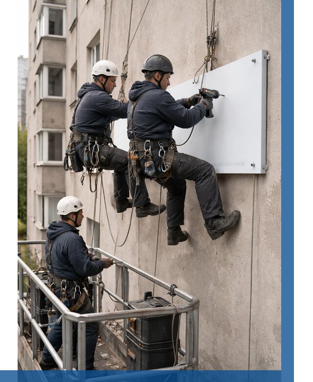 Монтаж табличек и указателей в Чернушке от 3555 р. | ВЫСОТНИК-Чрш