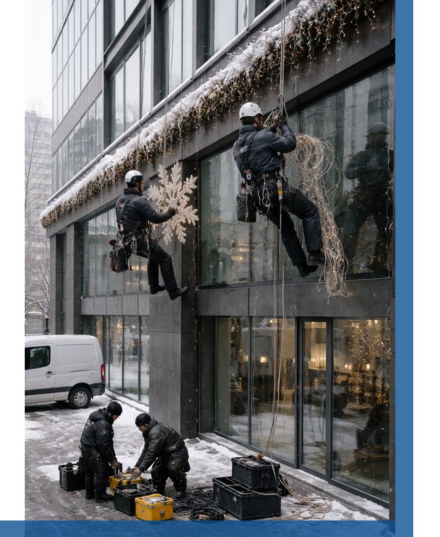 Демонтаж новогоднего оформления в Чернушке от 5586 р. | ВЫСОТНИК-Чрш