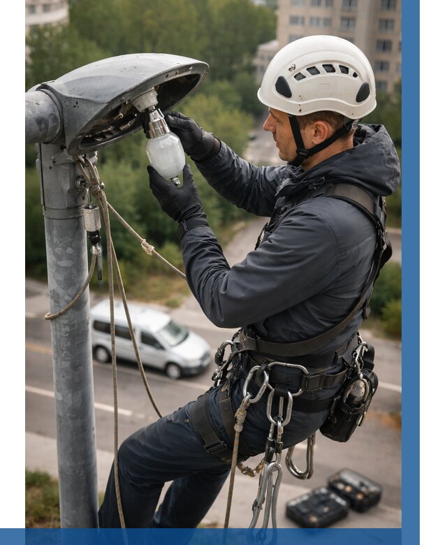 Замена ламп на высоте в Чернушке от 2539 р. | ВЫСОТНИК-Чрш