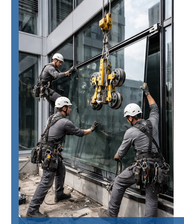 Структурное остекление фасадов в Чернушке монтаж и обслуживание