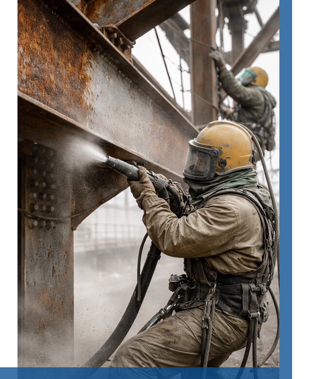 Пескоструйная очистка металлоконструкций в Чернушке по 609 р.  ВЫСОТНИК-Чрш