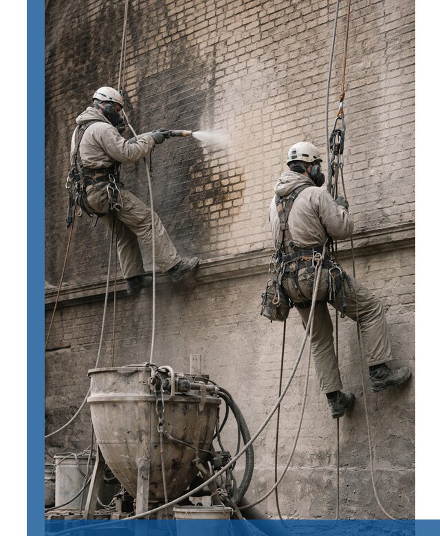 Пескоструйная очистка фасадов в Чернушке профессионально