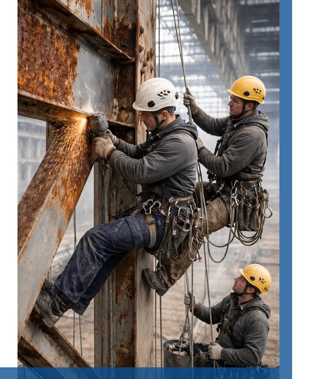 Зачистка металла от ржавчины в Чернушке от 355 р. | ВЫСОТНИК-Чрш